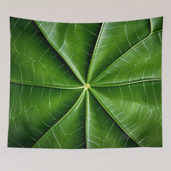 Item preview, stunning green leaf macro photography art print designed and sold by dcrc.