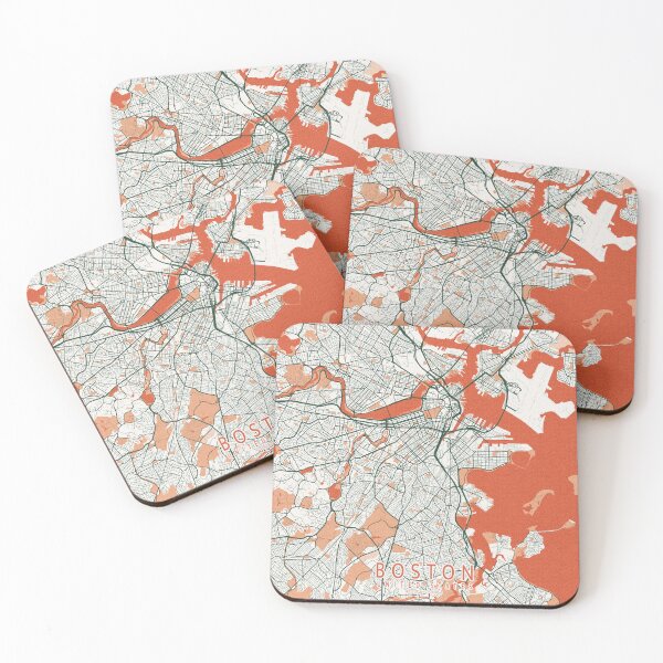 Item preview, Boston City Map of Massachusetts, USA  - Bohemian designed and sold by deMAP.