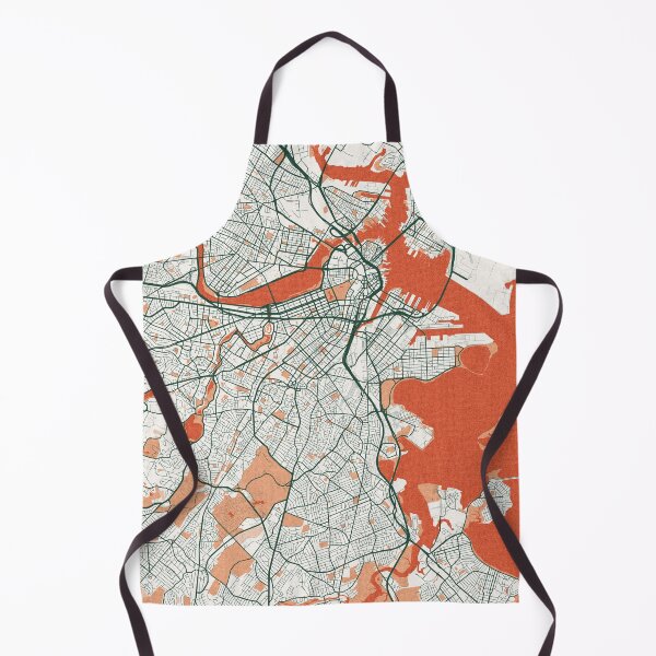 Item preview, Boston City Map of Massachusetts, USA - Bohemian designed and sold by deMAP.