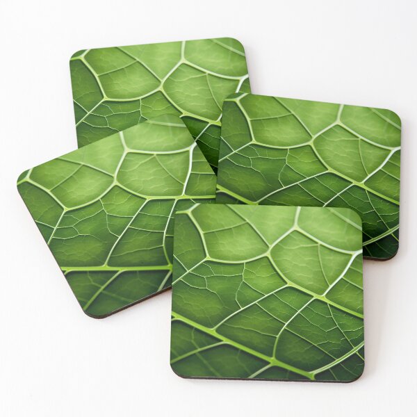 Item preview, stunning green leaf macro photography art print designed and sold by dcrc.