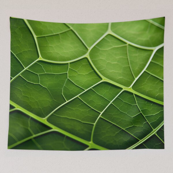 Item preview, stunning green leaf macro photography art print designed and sold by dcrc.