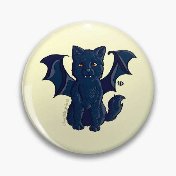 Item preview, little black bat cat designed and sold by gisselldrawn.