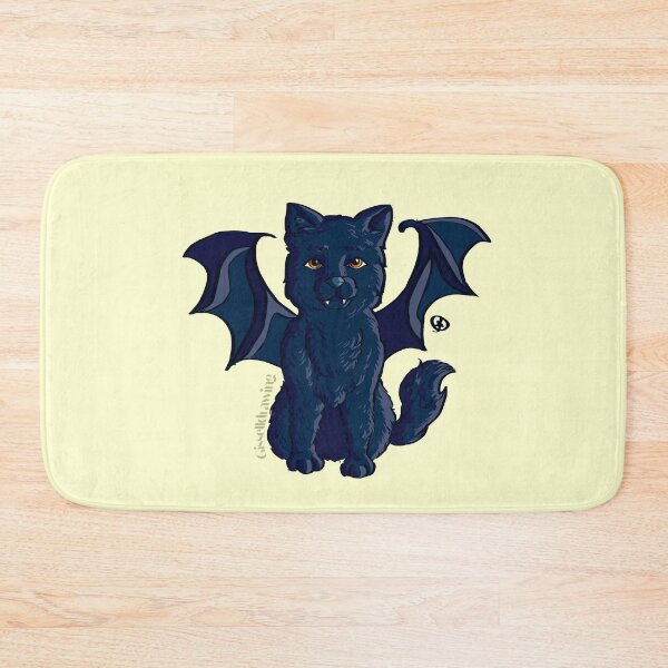 Item preview, little black bat cat designed and sold by gisselldrawn.