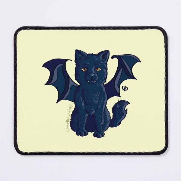 Item preview, little black bat cat designed and sold by gisselldrawn.