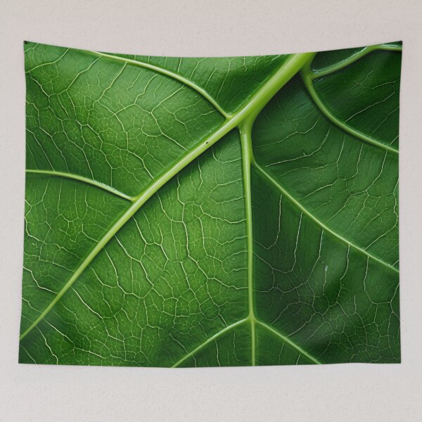 Item preview, stunning green leaf macro photography art print designed and sold by dcrc.