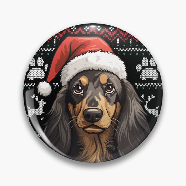Item preview, Long Haired Dachshund Ugly Sweater Christmas designed and sold by rafaeltto.