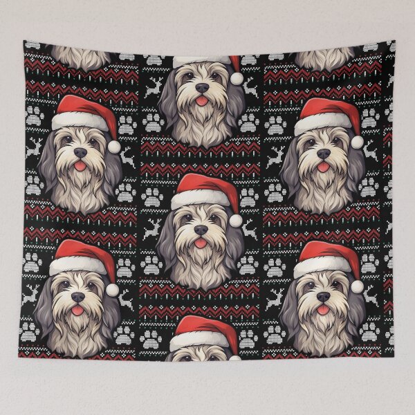 Item preview, Lowchen Ugly Sweater Christmas designed and sold by rafaeltto.