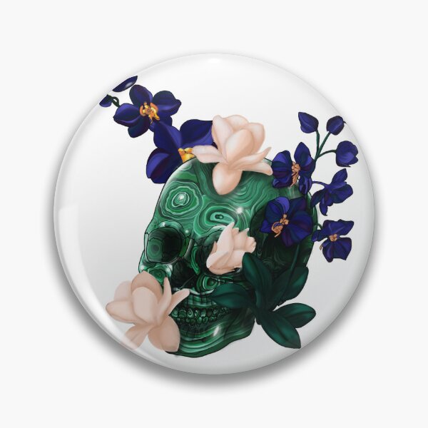 Item preview, Malachite Skull (Small) designed and sold by IdrisRose.