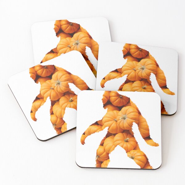 Item preview, Bigfoot Walking Through a Pumpkin Patch Yeti Sasquatch designed and sold by ElegantTeaTime.