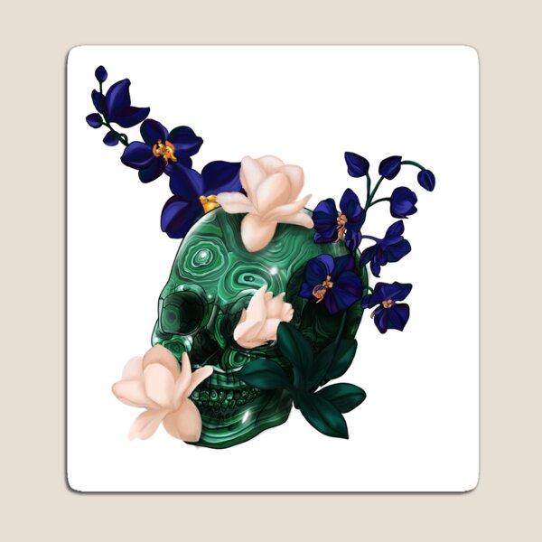Item preview, Malachite Skull (Small) designed and sold by IdrisRose.