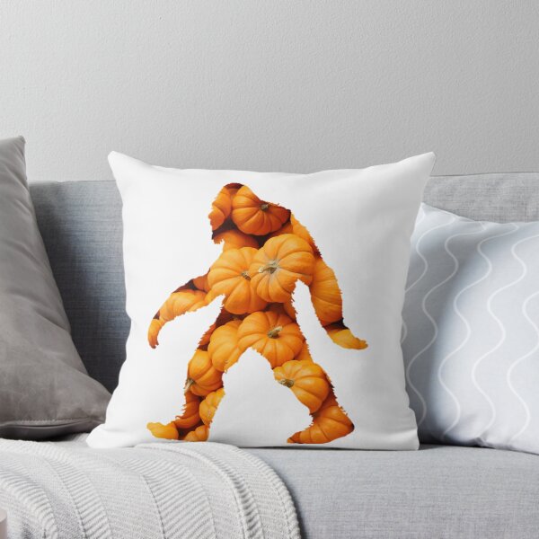 Item preview, Bigfoot Walking Through a Pumpkin Patch Yeti Sasquatch designed and sold by ElegantTeaTime.