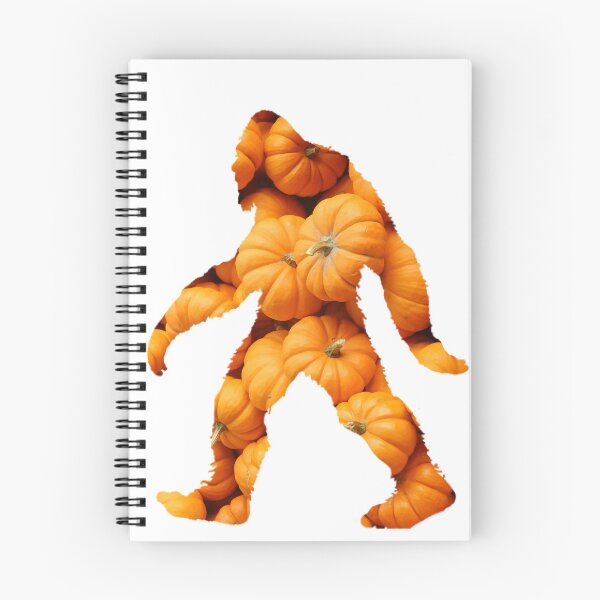 Item preview, Bigfoot Walking Through a Pumpkin Patch Yeti Sasquatch designed and sold by ElegantTeaTime.