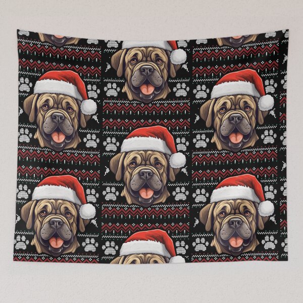 Aperçu de l'œuvre Mastiff Ugly Sweater Christmas créée et vendue par rafaeltto.