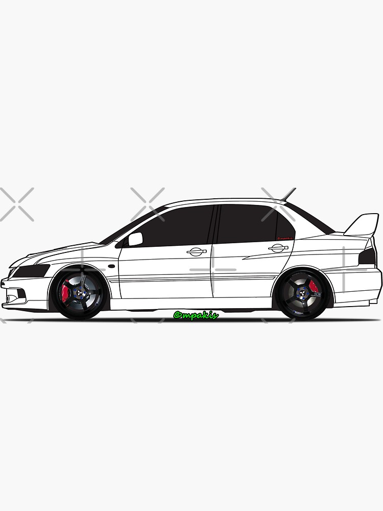 MITSUBISHI STARION and EVO9 Stickers-