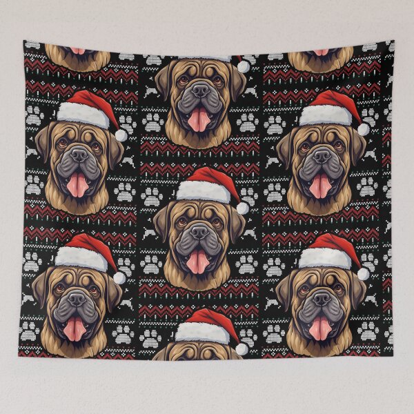 Aperçu de l'œuvre Mastiff Ugly Sweater Christmas créée et vendue par rafaeltto.