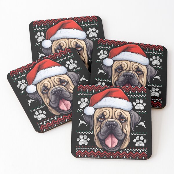 Aperçu de l'œuvre Mastiff Ugly Sweater Christmas créée et vendue par rafaeltto.