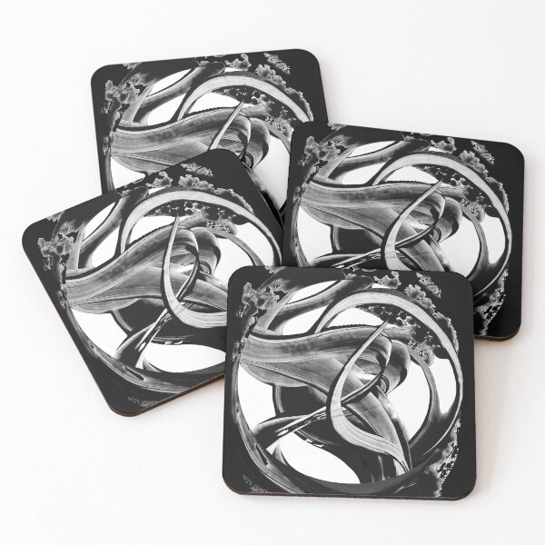 Item preview, Embracing The Moon Black And White Lunar Art designed and sold by Sharon Cummings Art.