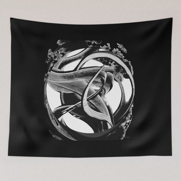 Item preview, Embracing The Moon Black And White Lunar Art designed and sold by Sharon Cummings Art.