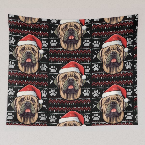 Aperçu de l'œuvre Mastiff Ugly Sweater Christmas créée et vendue par rafaeltto.