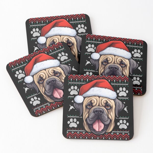 Aperçu de l'œuvre Mastiff Ugly Sweater Christmas créée et vendue par rafaeltto.