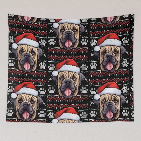 Aperçu de l'œuvre Mastiff Ugly Sweater Christmas créée et vendue par rafaeltto.
