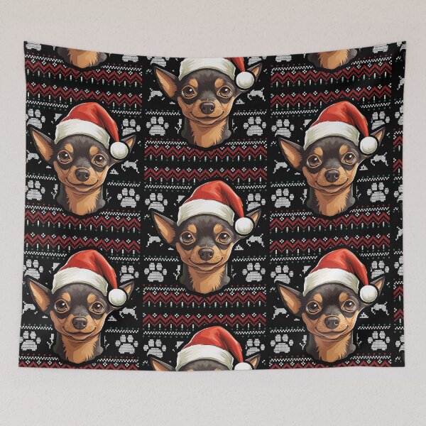Artikelvorschau, Miniature Pinscher Ugly Sweater Christmas entworfen und verkauft von rafaeltto.