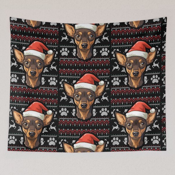 Artikelvorschau, Miniature Pinscher Ugly Sweater Christmas entworfen und verkauft von rafaeltto.