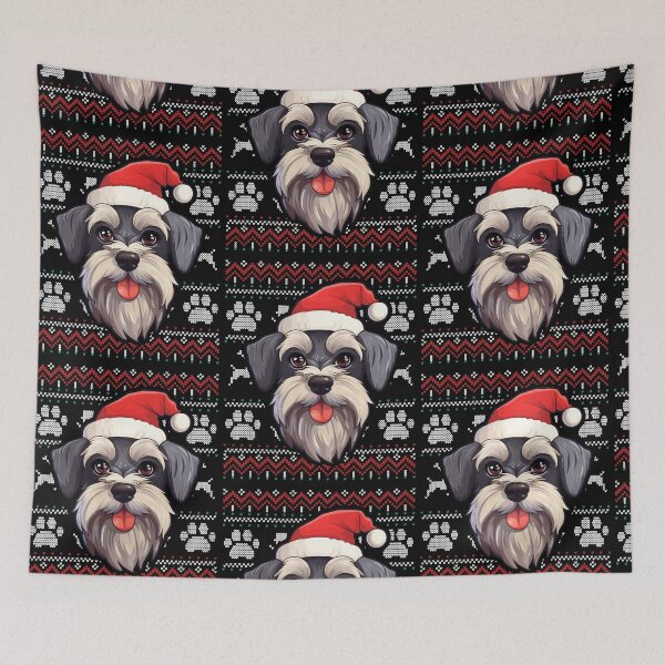 Artikelvorschau, Miniature Schnauzer Ugly Sweater Christmas entworfen und verkauft von rafaeltto.