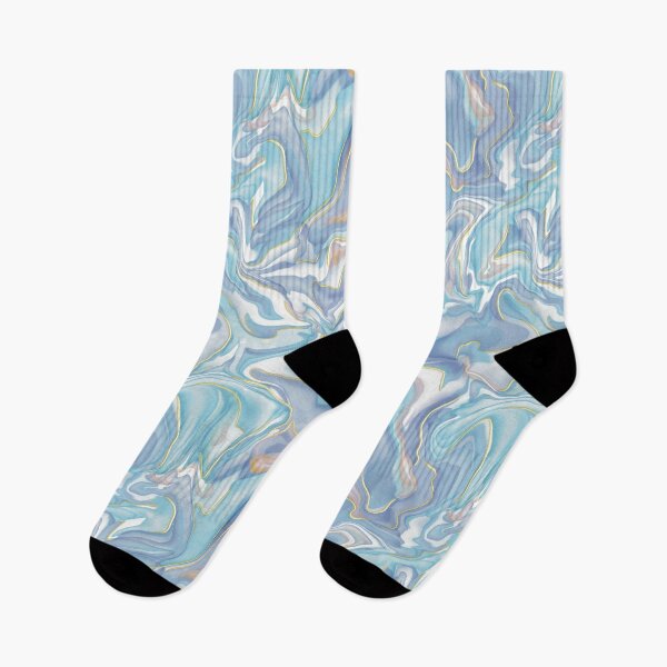 Item preview, Flowing Lines in Blue and Purple with Gold Accents designed and sold by AloraDawnEve.