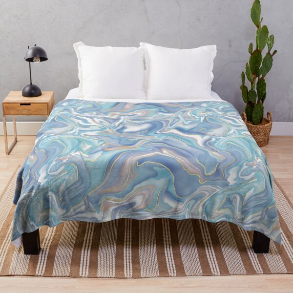 Item preview, Flowing Lines in Blue and Purple with Gold Accents designed and sold by AloraDawnEve.