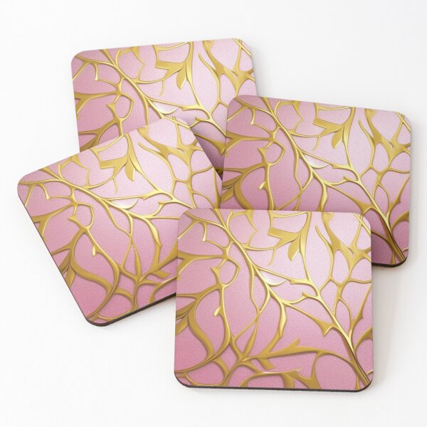 Item preview, Pink and gold abstract pattern  designed and sold by Roxburylane.