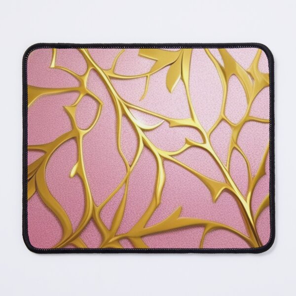 Item preview, Pink and gold abstract pattern designed and sold by Roxburylane.