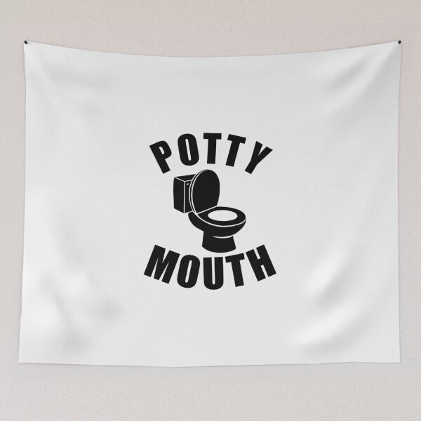 Item preview, Potty Mouth Toilet designed and sold by Dope-Ass-Decals.
