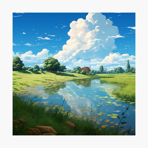 Item preview, Ghibli Landscape designed and sold by Brooke Whitley.