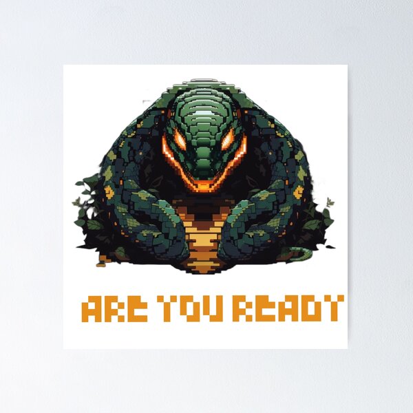 Item preview, Halloween pixel snake  designed and sold by PERFECART.