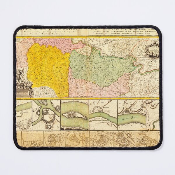 Item preview, 1738 map of Serbia and Bosnia designed and sold by Francespoppy.
