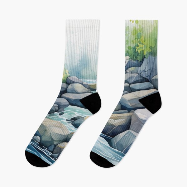 Item preview, Mountain Landscapes with Rapids, Stones, and Moss designed and sold by Zoomie-s.