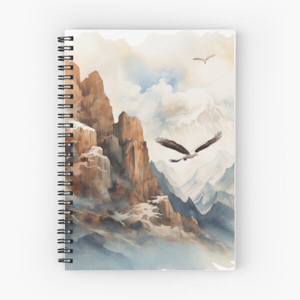Item preview, Mountain Landscapes with Eagles, Cliffs, and Clouds designed and sold by Zoomie-s.