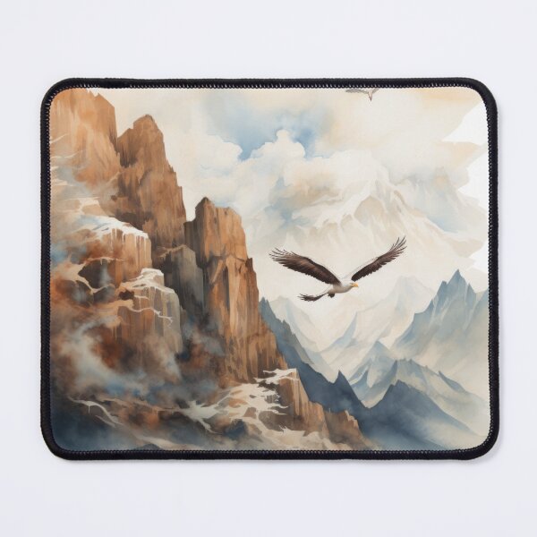 Item preview, Mountain Landscapes with Eagles, Cliffs, and Clouds designed and sold by Zoomie-s.