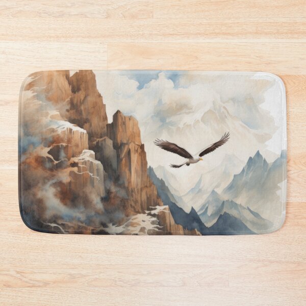 Item preview, Mountain Landscapes with Eagles, Cliffs, and Clouds designed and sold by Zoomie-s.
