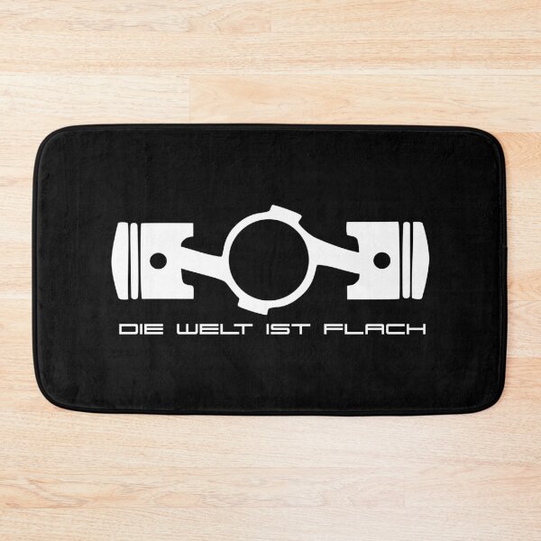 Item preview, Die Welt Ist Flach - The World Is Flat (white) designed and sold by Throttle & Threads.