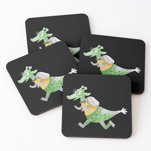 Item preview, Off to school Dinosaur designed and sold by jasmineberry.