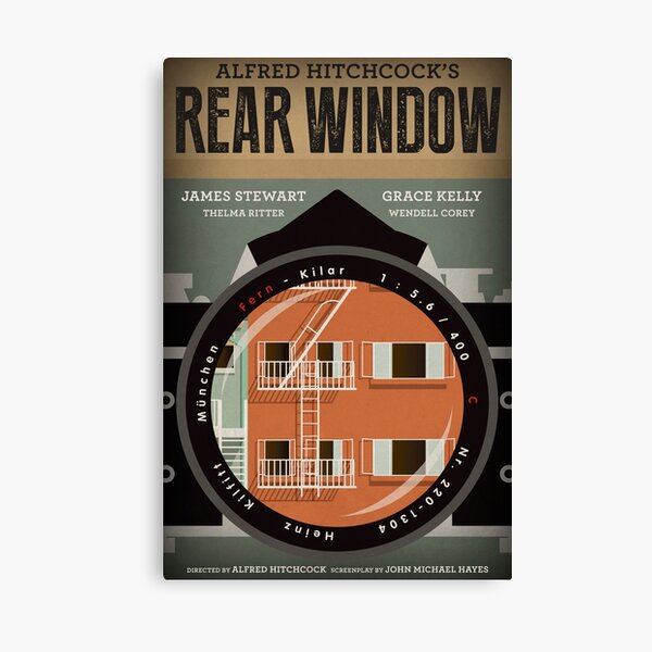 Rear Window alternative movie poster Canvas Print
