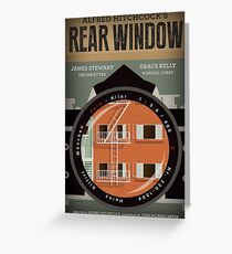 Rear Window alternative movie poster Greeting Card