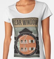 Rear Window alternative movie poster Women's Premium T-Shirt