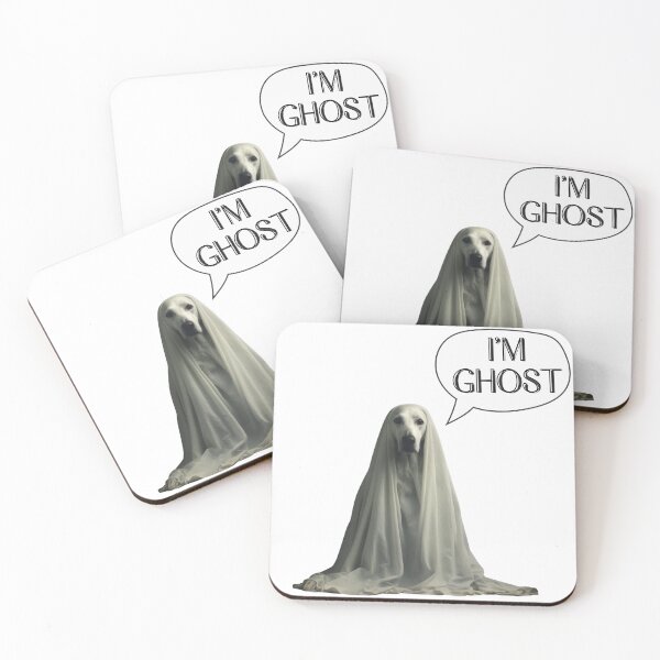 Item preview, Halloween Ghost dog: I'm ghost Vintage designed and sold by GhostGolden.