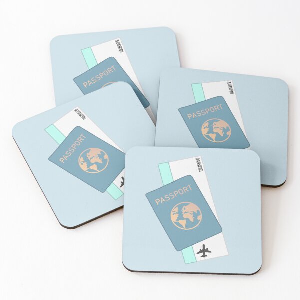 Item preview, Aesthetic Blue Passport designed and sold by Araleiya.