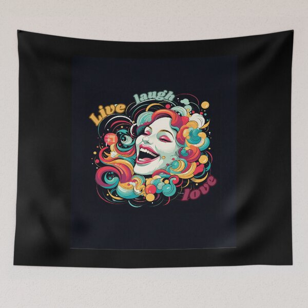 Item preview, Live Love  Laugh - A Colorful and Inspirational Design designed and sold by alaa-mously.