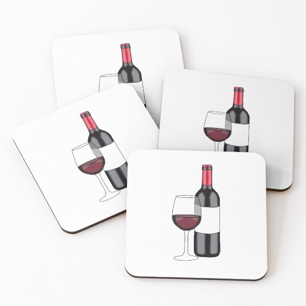 Item preview, Wine bottle with wine glass designed and sold by TagArtCreative.
