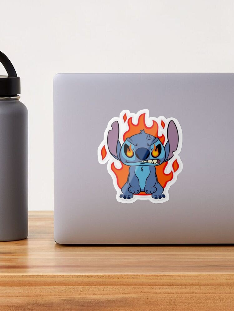 Stitch Watching Sticker - Sticker Mania